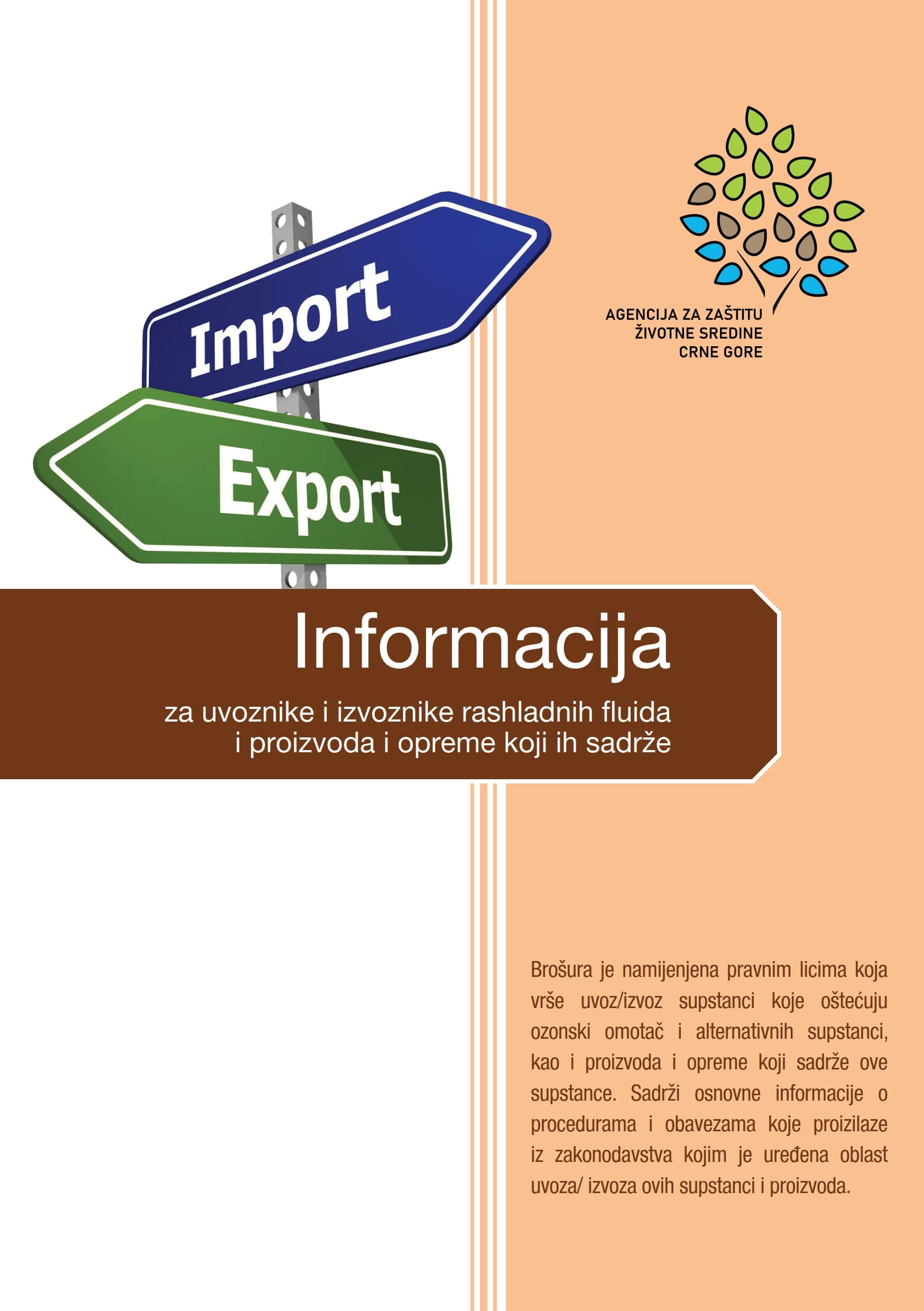 Informacija za uvoznike i izvoznike rashladnih fluida